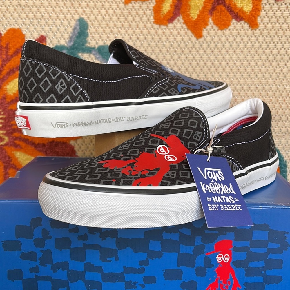 Vans Skate Slip On Krooked By Natas For Ray Men’s sneakers - Picture 9 of 16